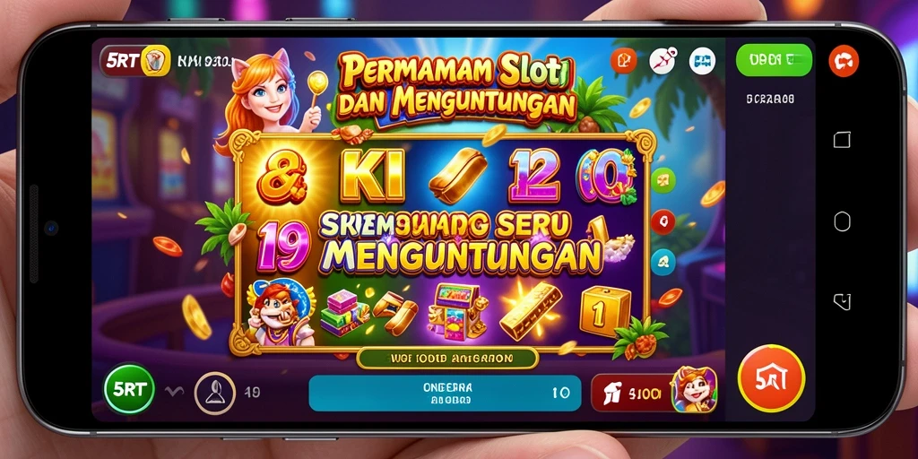 Tampilan gameplay slot 5RT yang seru dan mendebarkan.
