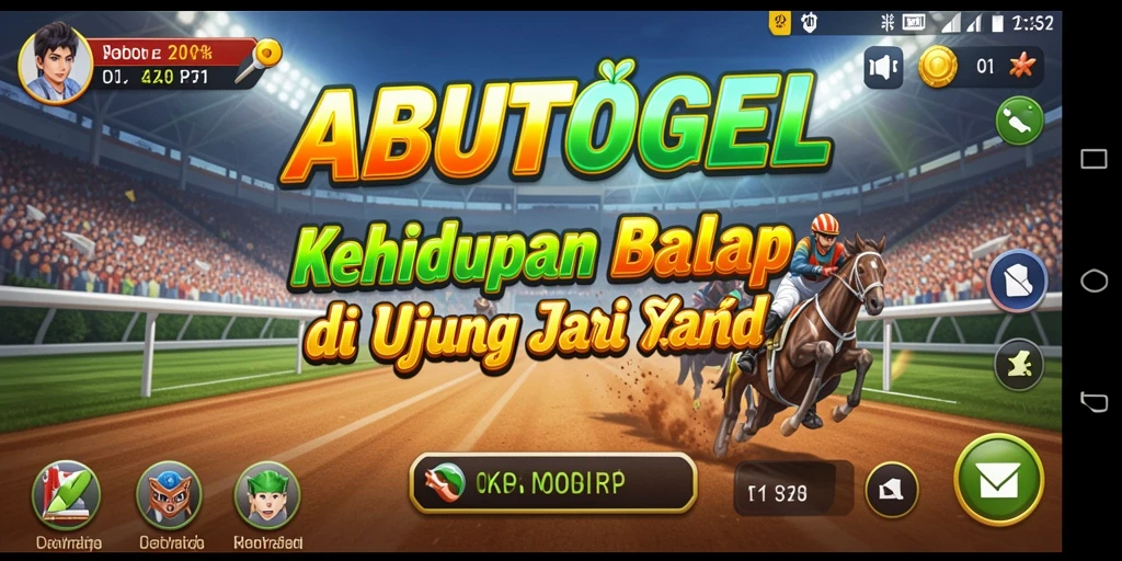 Gameplay seru ABUTOGEL dalam balapan yang mendebarkan.