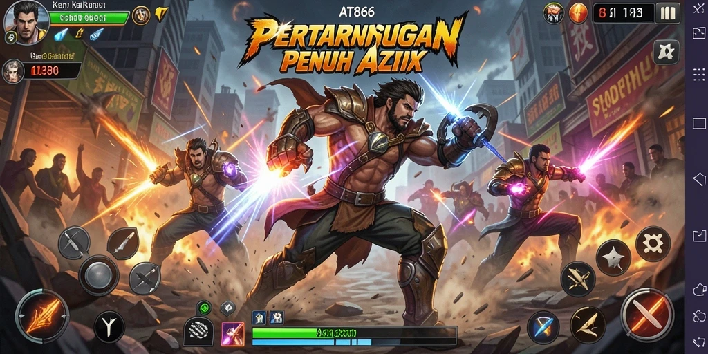 Gameplay seru dan mendebarkan dalam AT866.