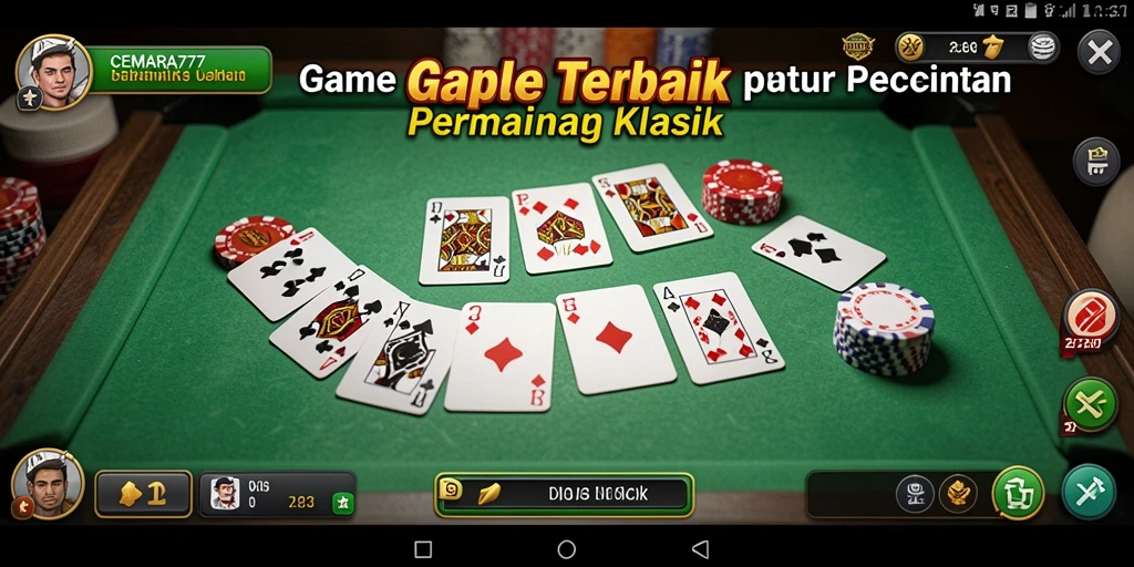 Gameplay CEMARA777 yang seru dan menggembirakan dalam permainan Gaple.