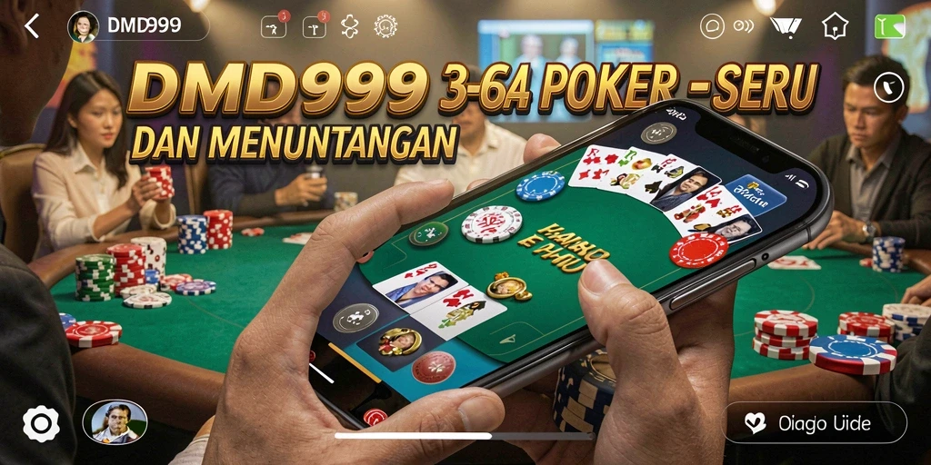 Screenshot gameplay DMD999 yang menampilkan aksi seru di meja Poker.