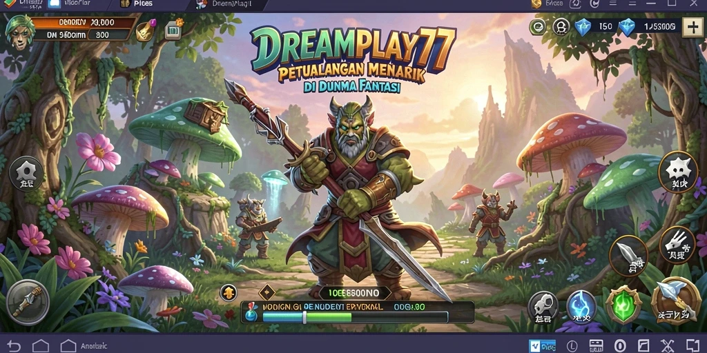 Screenshot gameplay DREAMPLAY77 yang penuh aksi dan petualangan.