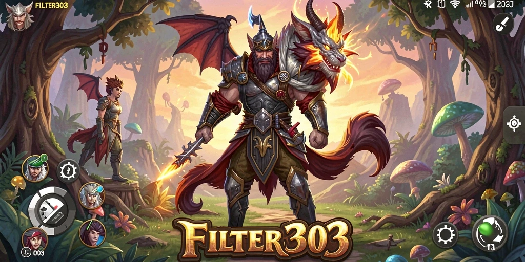 Screenshot yang menampilkan aksi seru di FILTER303.