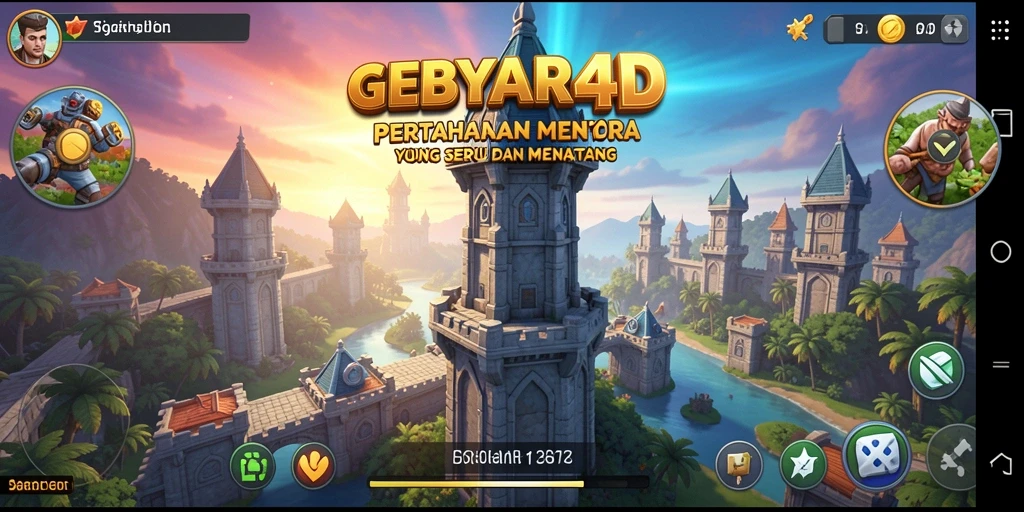 Gameplay seru GEBYAR4D dalam melawan serangan musuh.