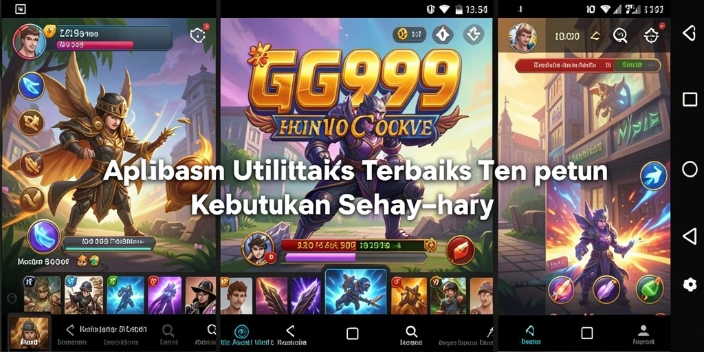 Tampilan antarmuka GG999 yang bersih dan intuitif untuk penggunaan Utility.