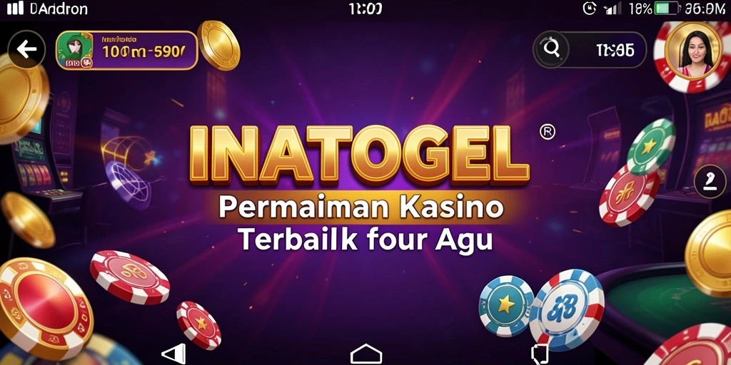 Screenshot gameplay INATOGEL memperlihatkan pengalaman kasino yang realistis.