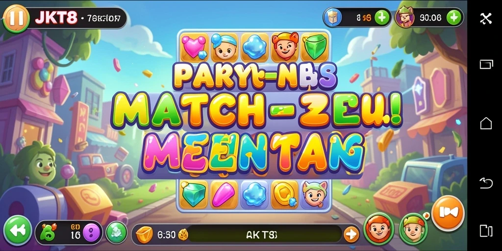 Tampilan gameplay JKT8 yang menantang dan penuh warna.