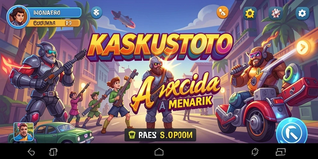 Screenshot KASKUSTOTO menunjukkan aksi mendebarkan dalam permainan Arcade.