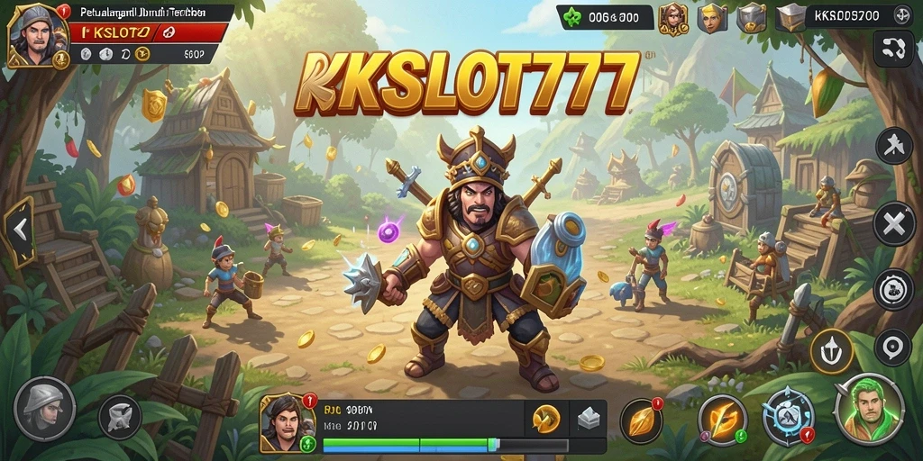 Screenshot gameplay KKSLOT777 menampilkan petualangan seru di dunia terbuka.