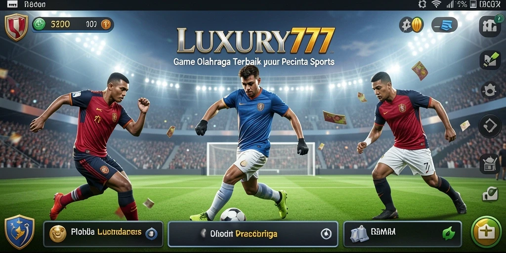 Tampilan gameplay menarik dalam LUXURY777 yang menggambarkan aksi olahraga.