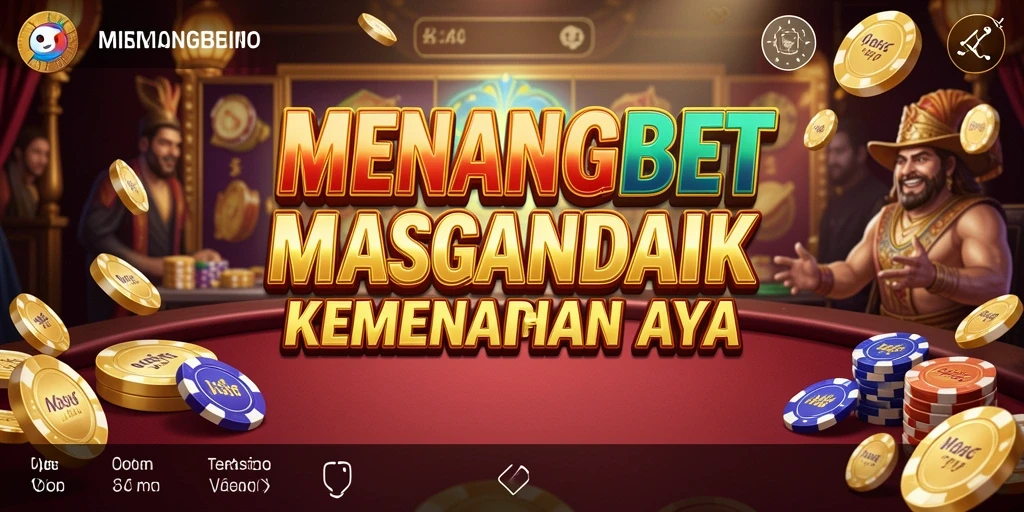 Tampilan gameplay menarik dari MENANGBET dengan grafis kasino yang memukau.