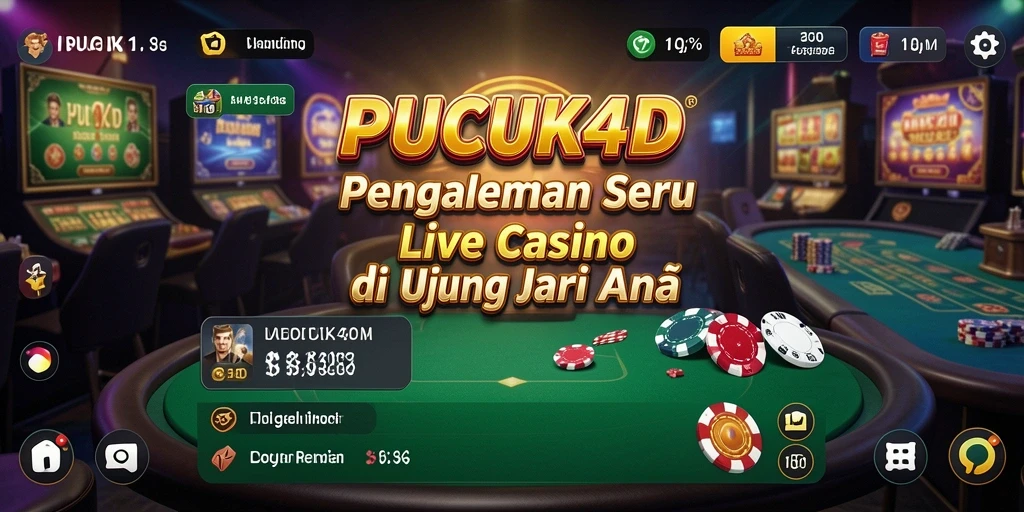 Tampilan gameplay Live Casino PUCUK4D yang menarik dan interaktif.