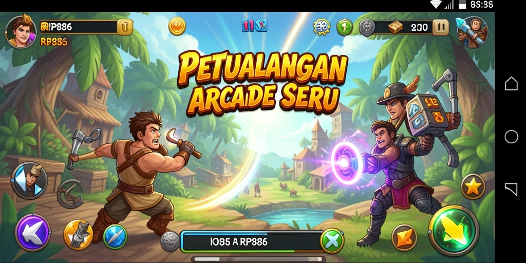 Tampilan gameplay seru dan menantang dari RP886.