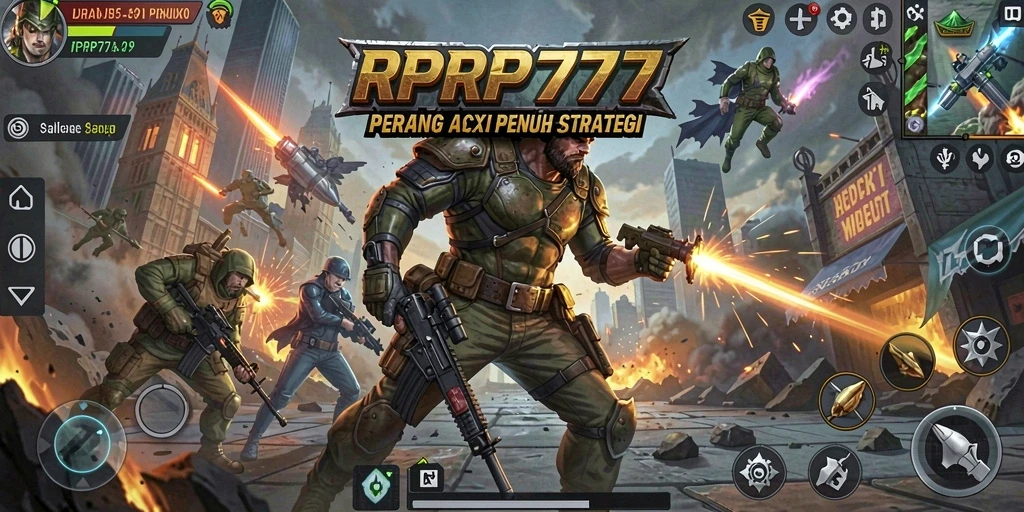 Tampilan intens gameplay RPRP777 dengan pertempuran seru.