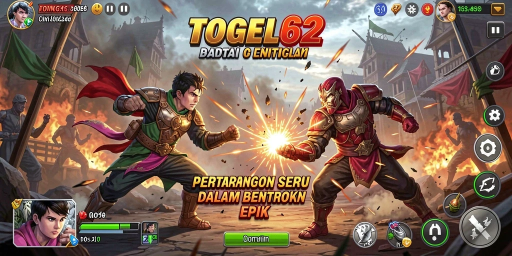 Gameplay Fighting epik di TOGEL62 dengan pertarungan yang mendebarkan.