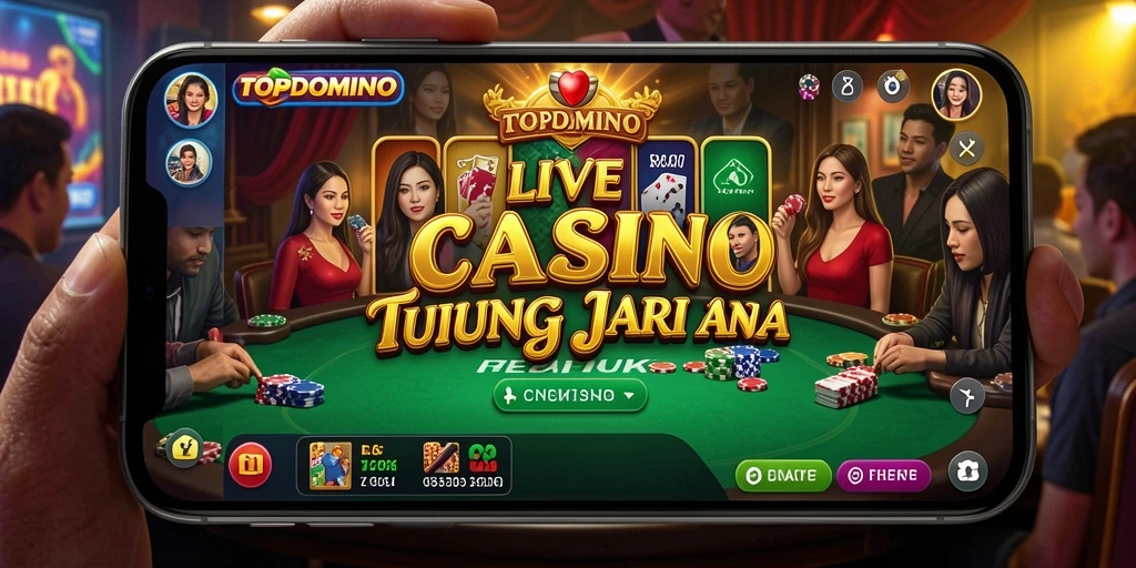Gameplay Live Casino yang seru dan interaktif di TOPDOMINO.